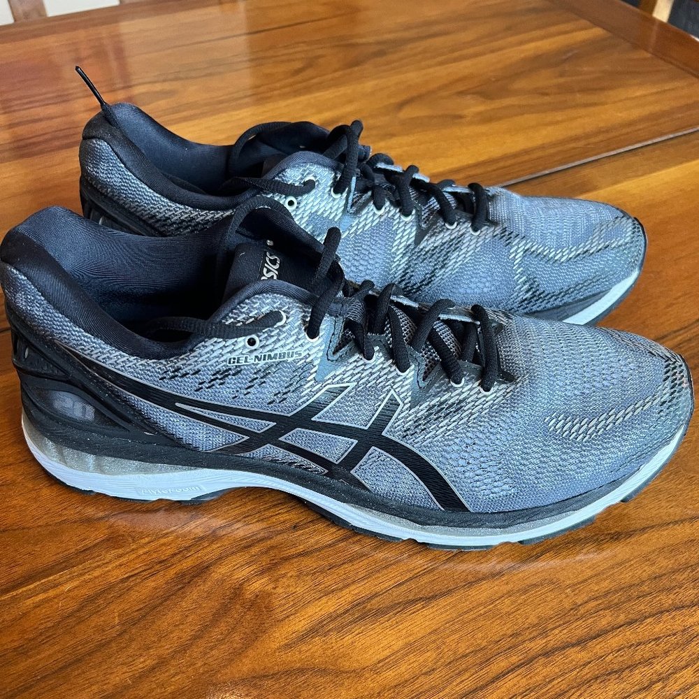 NEW ASICS GEL NIMBUS 20 Black Anthracite Dark Grey - Size 13